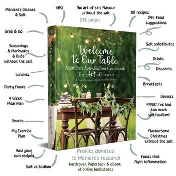 Welcome to Our Table – Meniere’s Low-Sodium Cookbook – the Art of&nbsp;Flavour